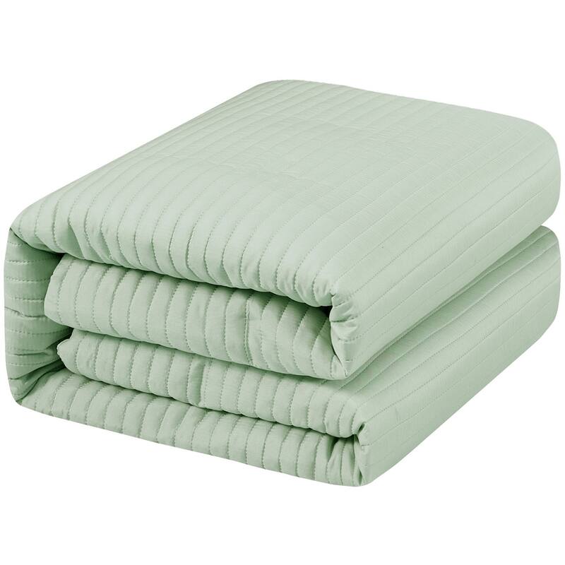 Nanshing Suzaine 3 Piece Solid Striped Comforter Set