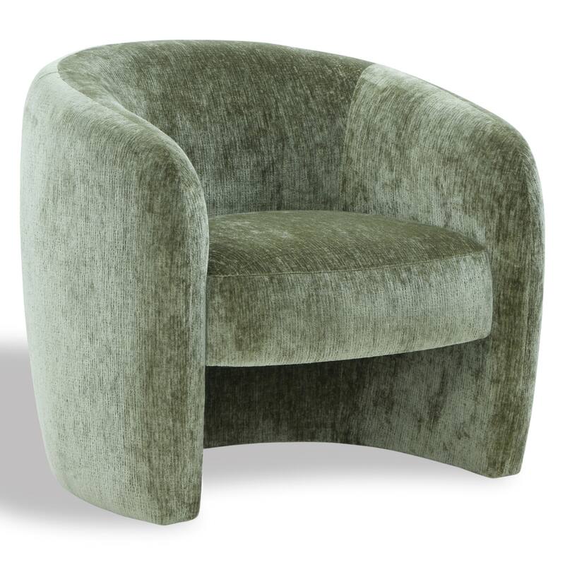 SAFAVIEH Couture Sangita Barrel Back Accent Chair - 35" W x 31" D x 30" H - 35"W x 31"D x 30"H