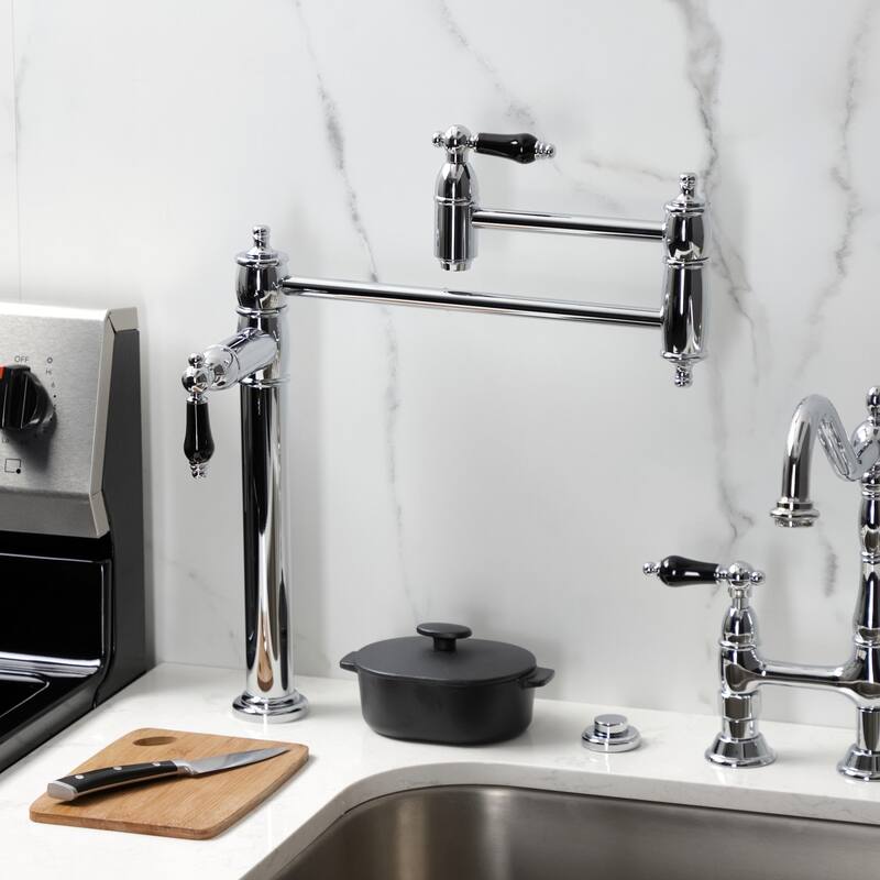 Kingston Brass Duchess Two-Handle 1-Hole Deck Mount Pot Filler Faucet