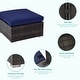 preview thumbnail 41 of 45, Bonosuki 4-piece Outdoor Rattan Sectional Conversation Sofa Set