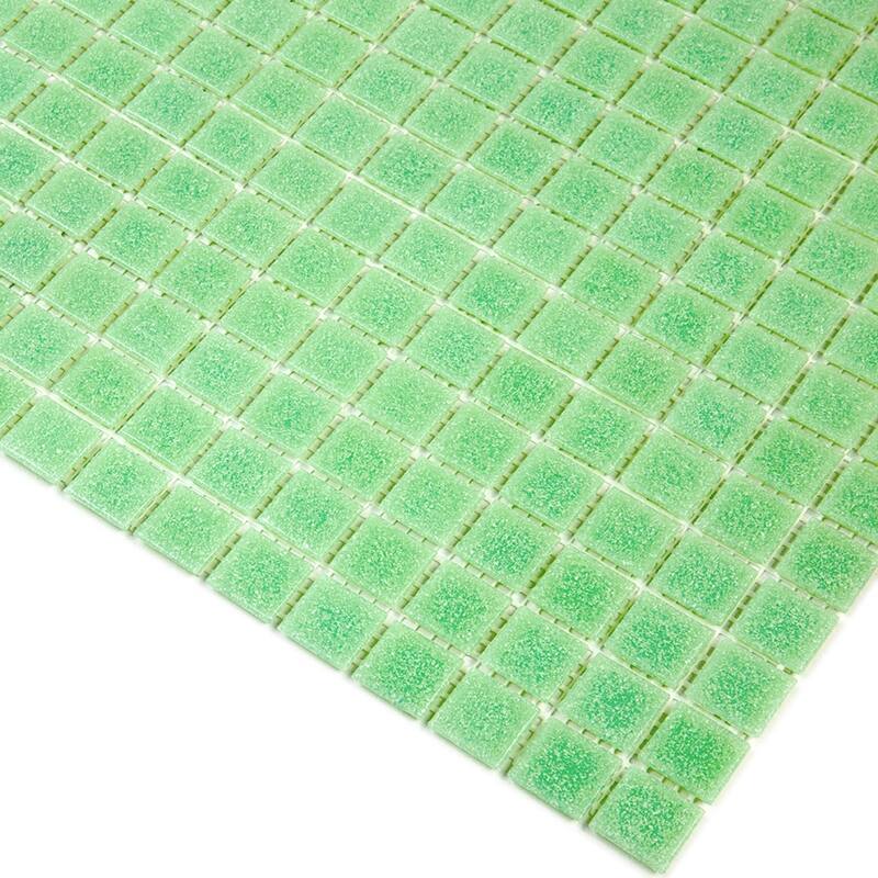 Apollo tile 12" x 12" Dune Glossy Mint Green Glass Tile (20 sq ft/case) - 20 Pack