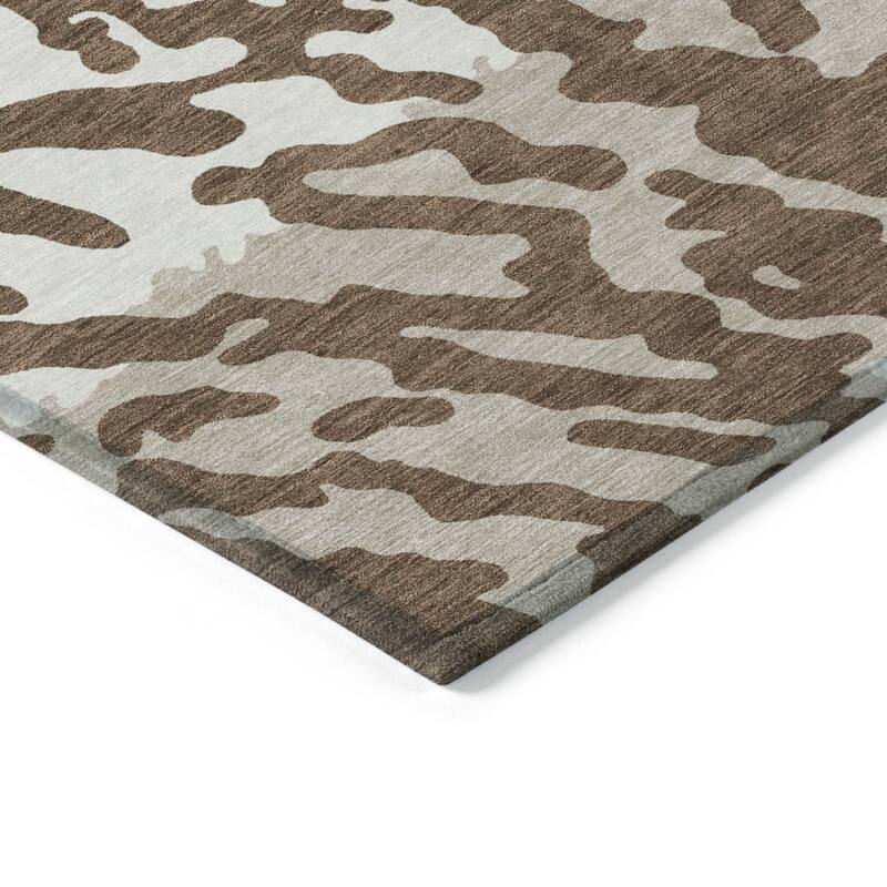 HomeRoots Animal Print Transitional Rectangle Outdoor Rug