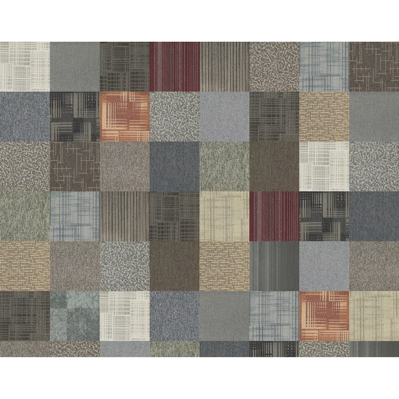 4urFloor -Assorted Carpet Tile 24"x 24" (12 tiles -48sqft)