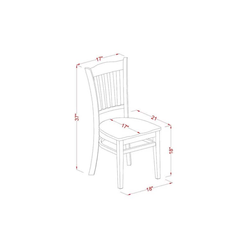HomeStock 3-Pc Linen White Finish Solid Wood Top With Dropleaf Dining Table Set
