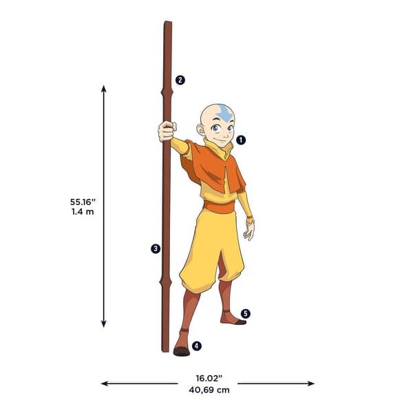 Avatar Aang Giant Peel and Stick Wall Decals by RoomMates