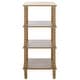 preview thumbnail 7 of 38, SAFAVIEH Home Dilyn 4 Tier Shelving Unit - 16" W x 16" D x 36" H