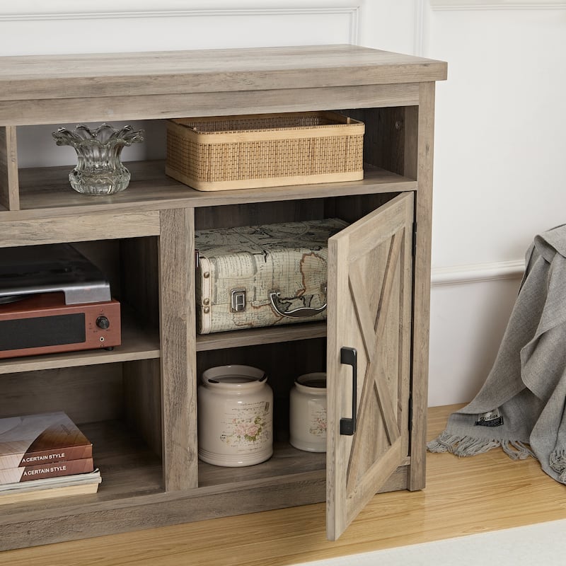 Modern Entertainment Console for TV Up to 65" - Gray Wash