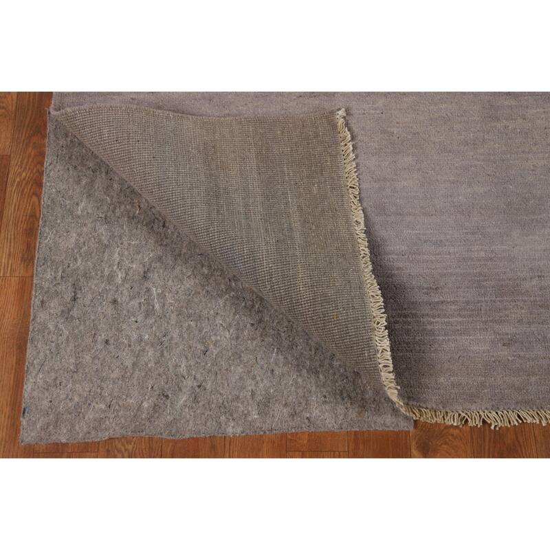 Gray Modern Gabbeh Oriental Area Rug Hand-Knotted Wool Carpet - 5'7"x 7'8"
