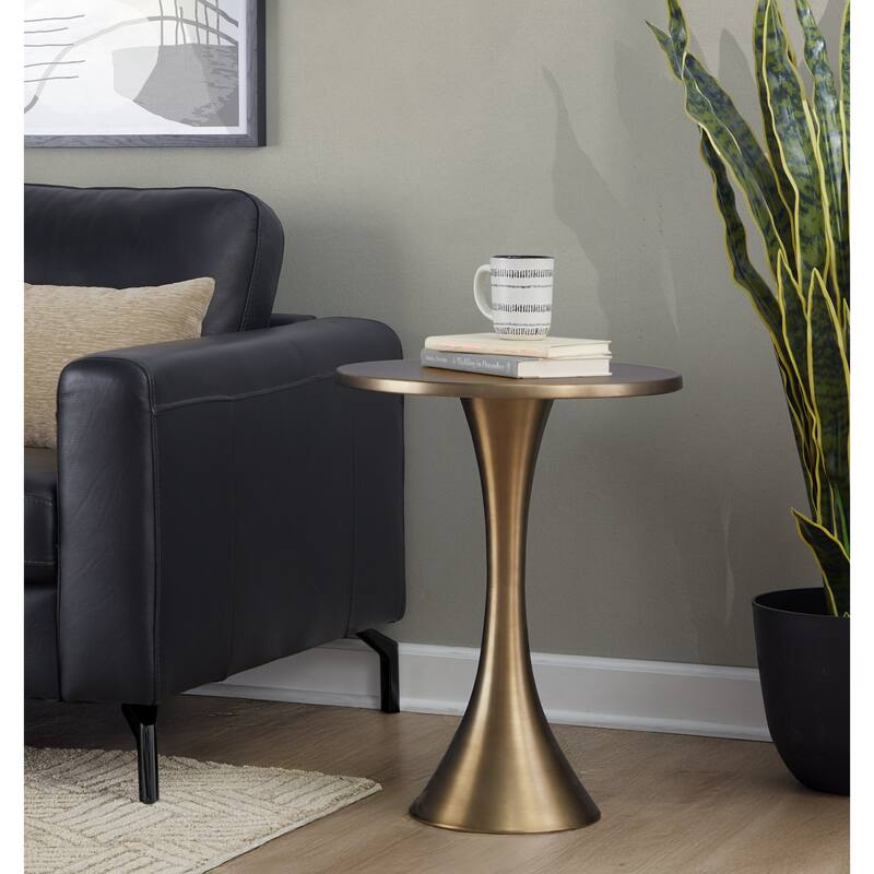Lenuxe 24" Metal Accent Table
