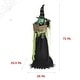 preview thumbnail 8 of 10, Haunted Hill Farm 6-Ft. Tall Motion-Activated Enchantress Witch, Premium Talking Halloween Animatronic, Plug-In