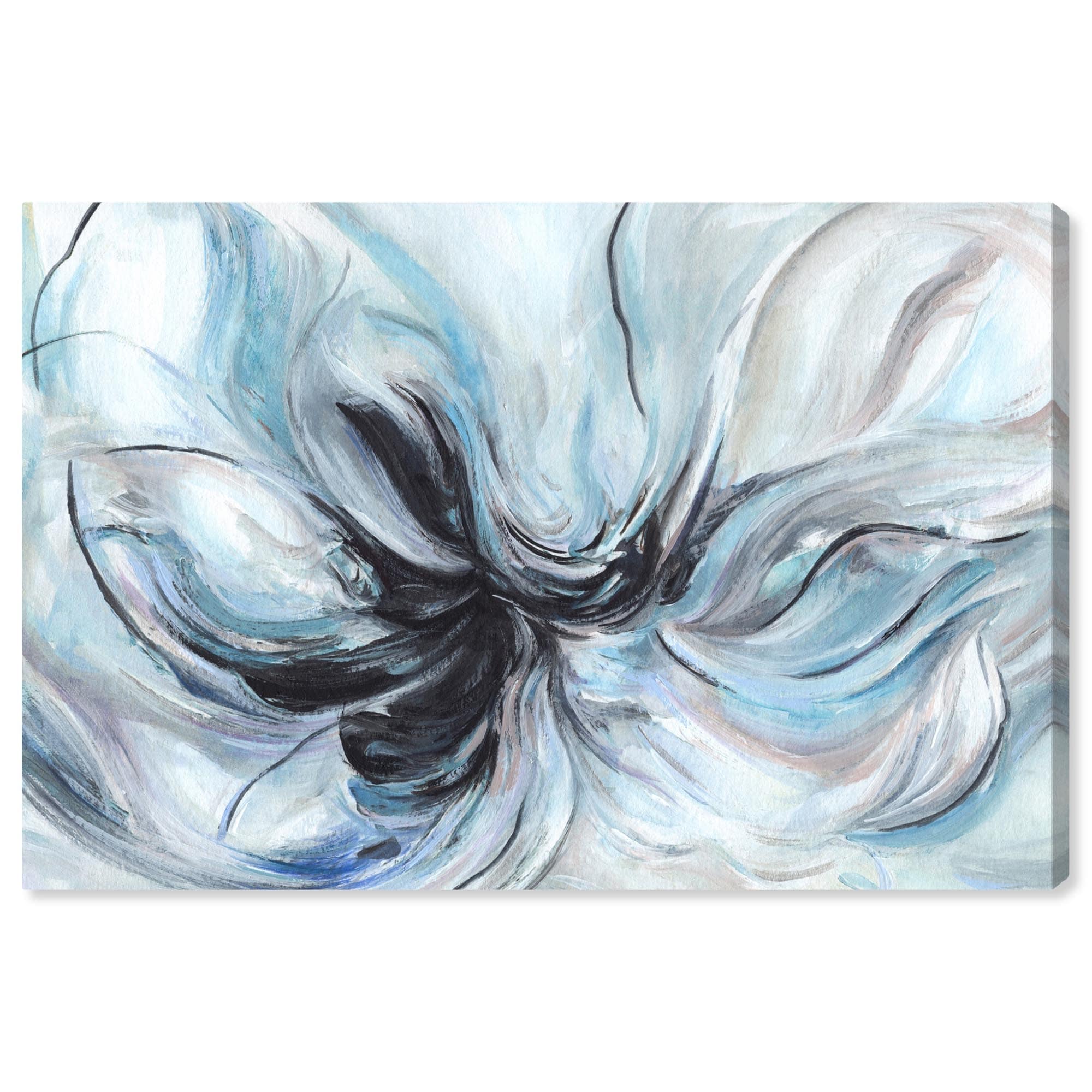 Soft Blues Canvas by Art Remedy, Gallery Wrapped