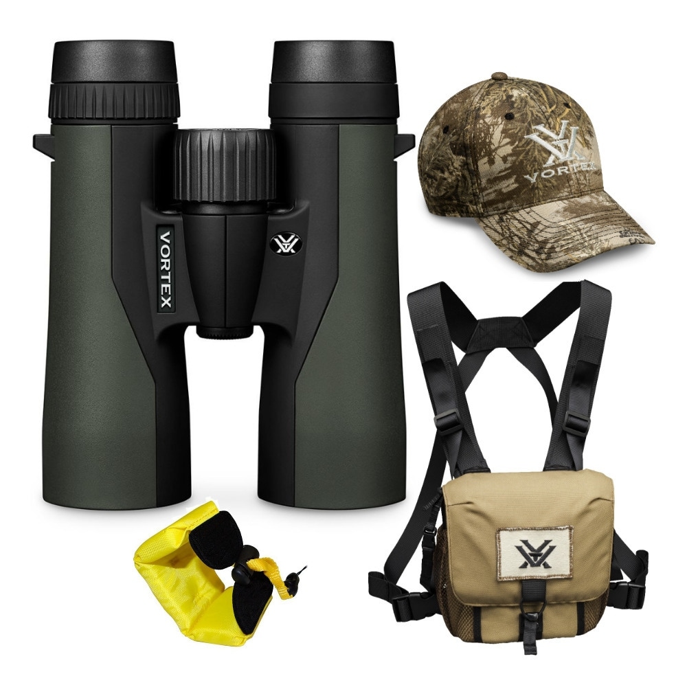 Vortex 8x42 Crossfire HD Roof Prism Binoculars w/Floating Strap & Vortex Hat