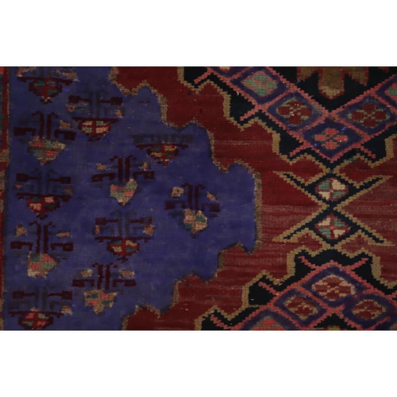 Hand Knotted Oriental 100% Wool Carpet Traditional Tribal Multi-Colored Ardebil Runner Rug - 10' 5'' X 3' 4''