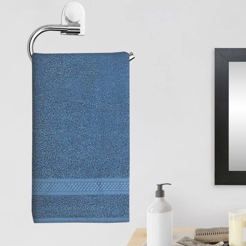 A1HC Hand Towel 6 Piece Set, 500 GSM Duet Technology 100% Ring Spun Cotton, Ultra Soft, Quick Dry, (16"x28")