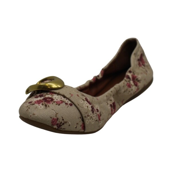 coach stanton signature buckle ballet flats