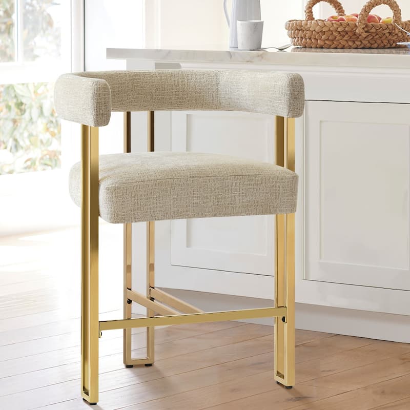 Leather 25" Counter Stool (Set of 2)