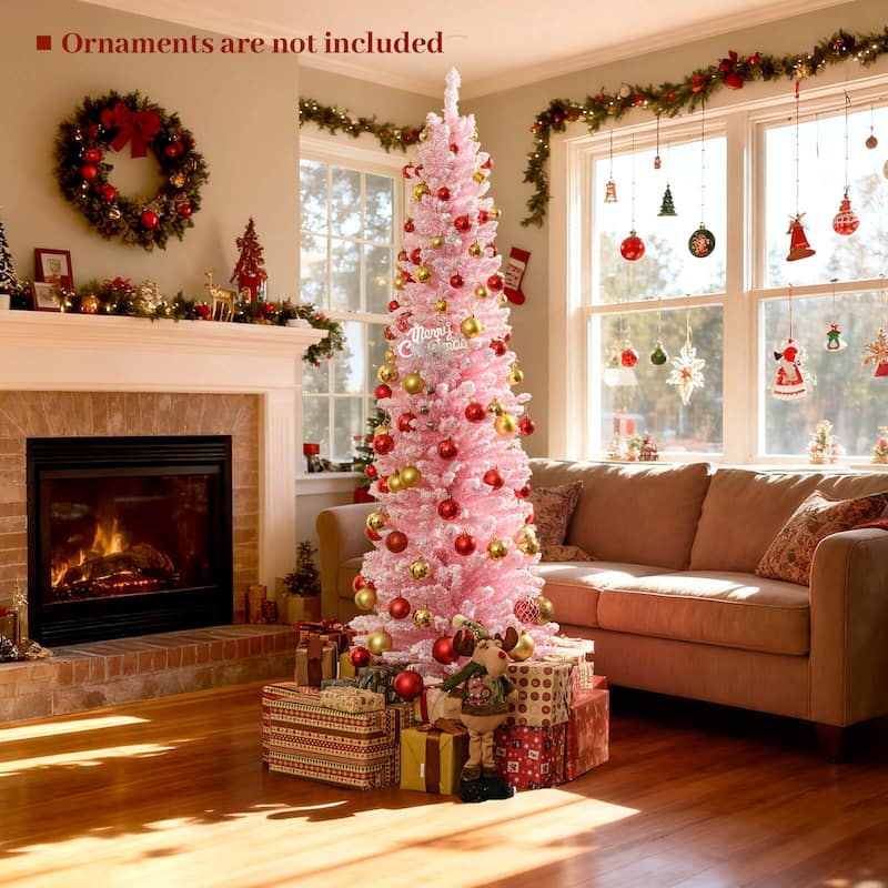 Costway 5/6 FT Artificial Christmas Tree with 328/460 Branch Tips & - See Details
