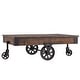 preview thumbnail 5 of 10, Myra Industrial and Rustic 47-inch Coffee Table by iNSPIRE Q Classic Bistre Brown