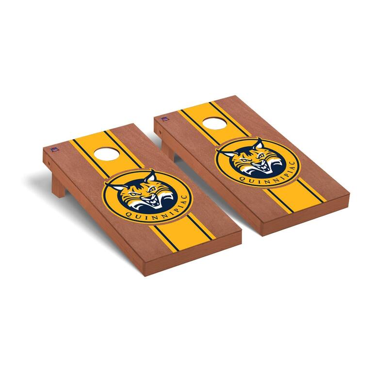 Quinnipiac Bobcats Rosewood Cornhole Board Set