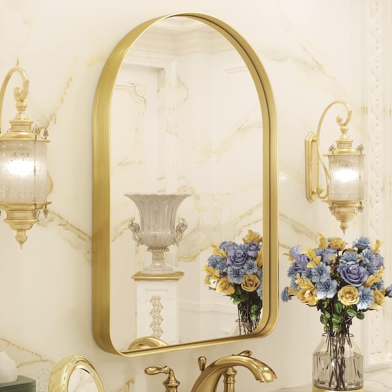 TETOTE Modern Arch Bathroom Wall Mounted Vanity Mirrors
