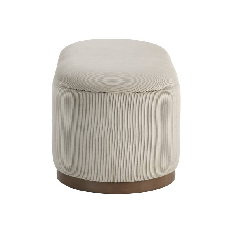 Venice 42.5" Corduroy Lift Top Storage Bench - Foam Cushioned Seat
