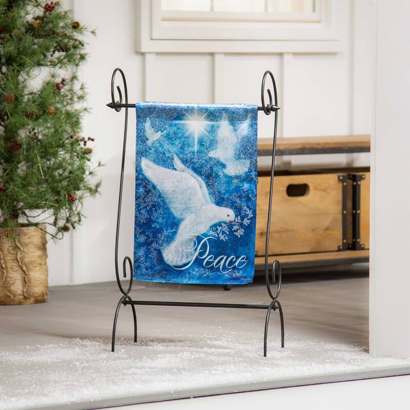 Dove Piece Trio Lustre Garden Flag - Multi - Color