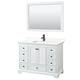 Option White / Giotto Quartz Top / Matte Black Hardware
