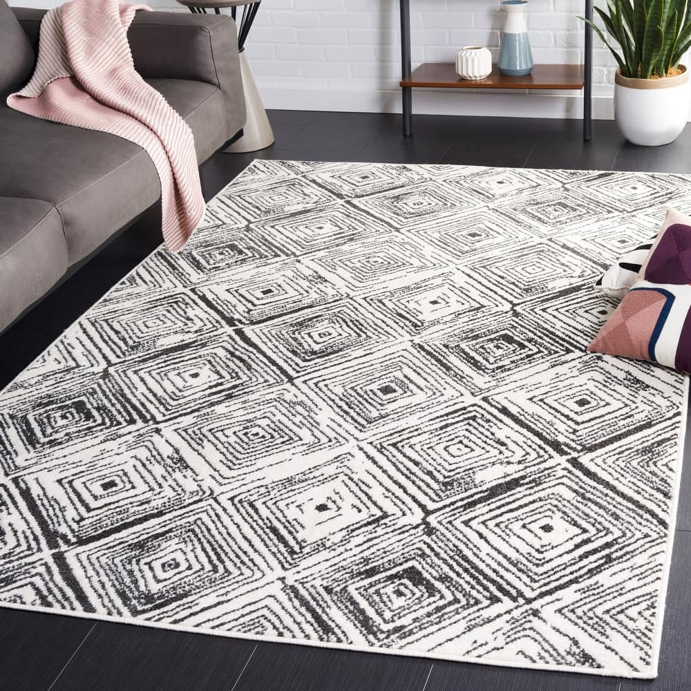 SAFAVIEH Pyramid Coral Contemporary Rug