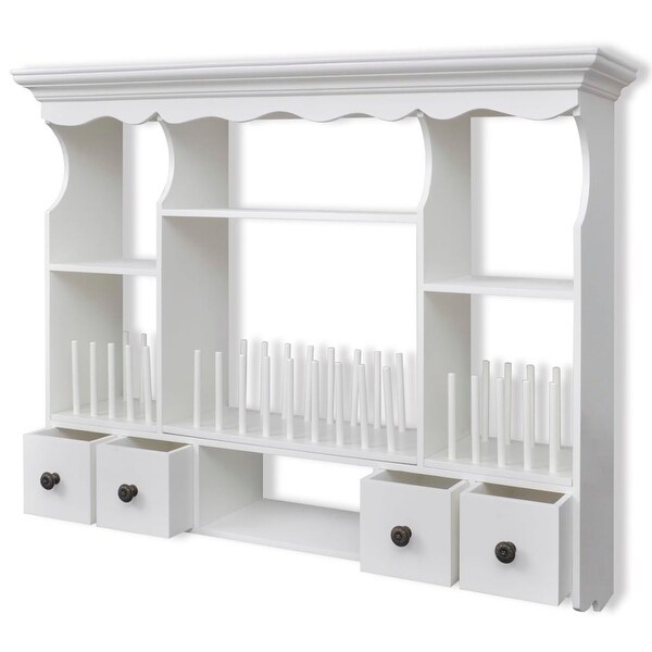VidaXL Wooden Kitchen Wall Cabinet White