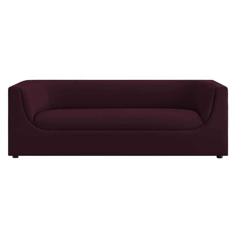 Hilda 86" Curved Back Performance Velvet Sofa