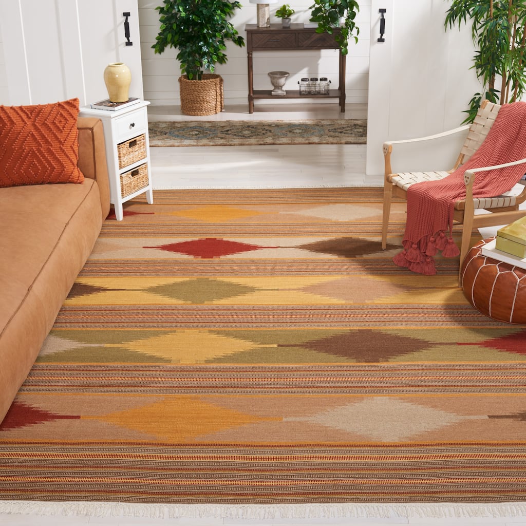 SAFAVIEH Handmade Kilim Kaiya Maral Casual Tribal Wool Rug