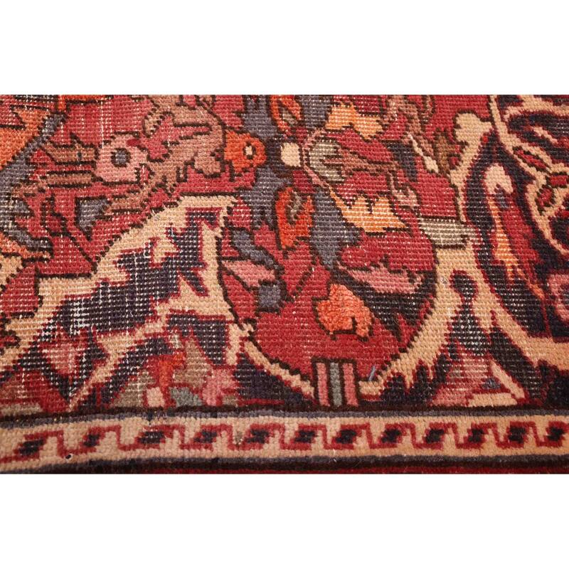ECARPETGALLERY Hand-knotted Kayseri Vintage Red Wool Rug - 6'9 x 10'1