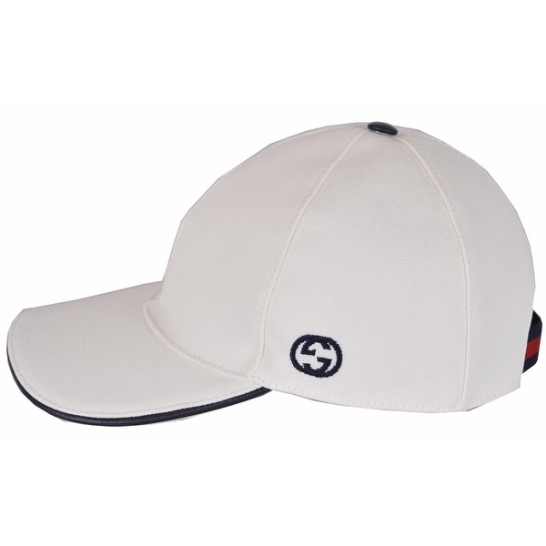 gucci white baseball cap