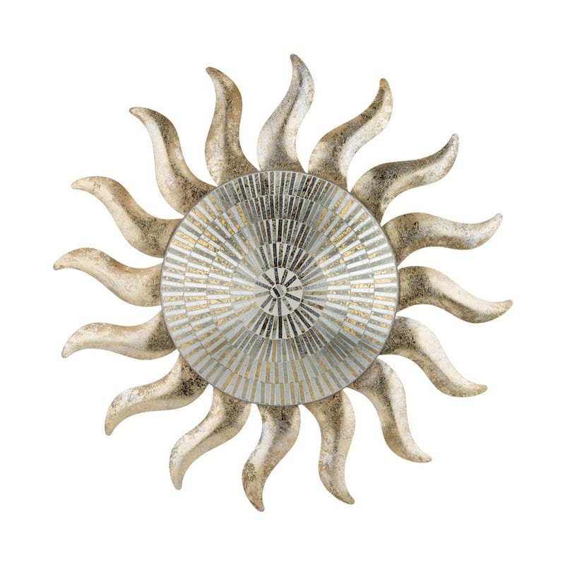 Champagne Sun Wall Decor 29"