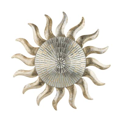 Champagne Sun Wall Decor 29"