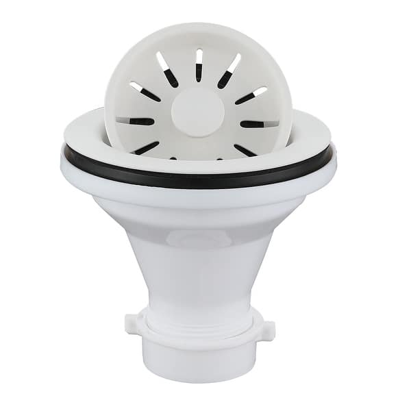 slide 2 of 3, Karran Kitchen Sink Basket Strainer White