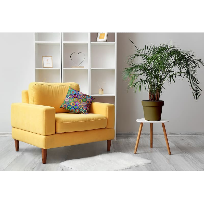 Modern Leaf Pile Accent Pillow