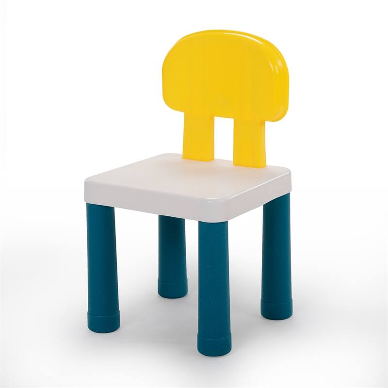 Children's Building Blocks Desk and Chair Set with DIY Building Blocks