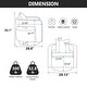 preview thumbnail 5 of 7, 29.1"W Swivel Accent Open Back Chair