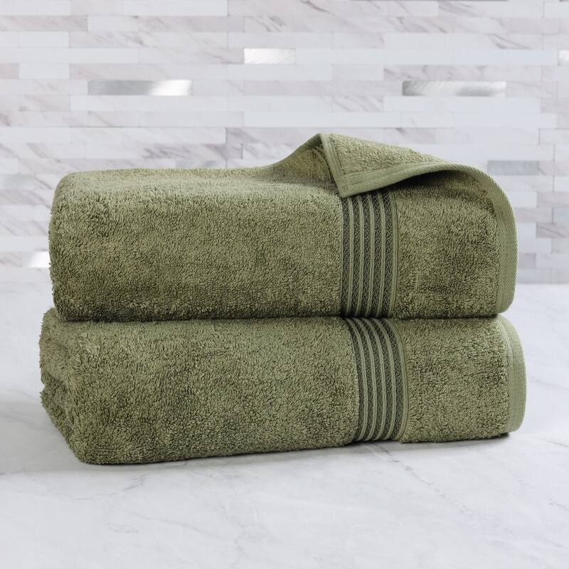 Superior Heritage Egyptian Cotton Absorbent Bath Sheet Set of 2