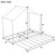 preview thumbnail 9 of 17, Metal Twin Size House Platform Bed with Trundle