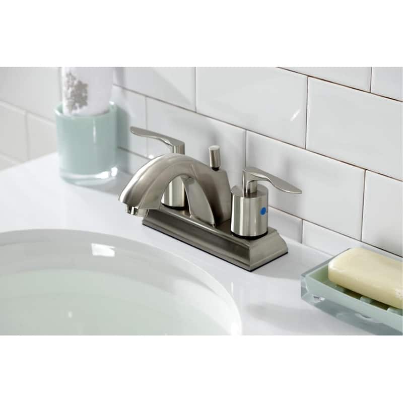 Kingston Brass FSC464.SVL Serena 1.2 GPM Centerset Bathroom Faucet