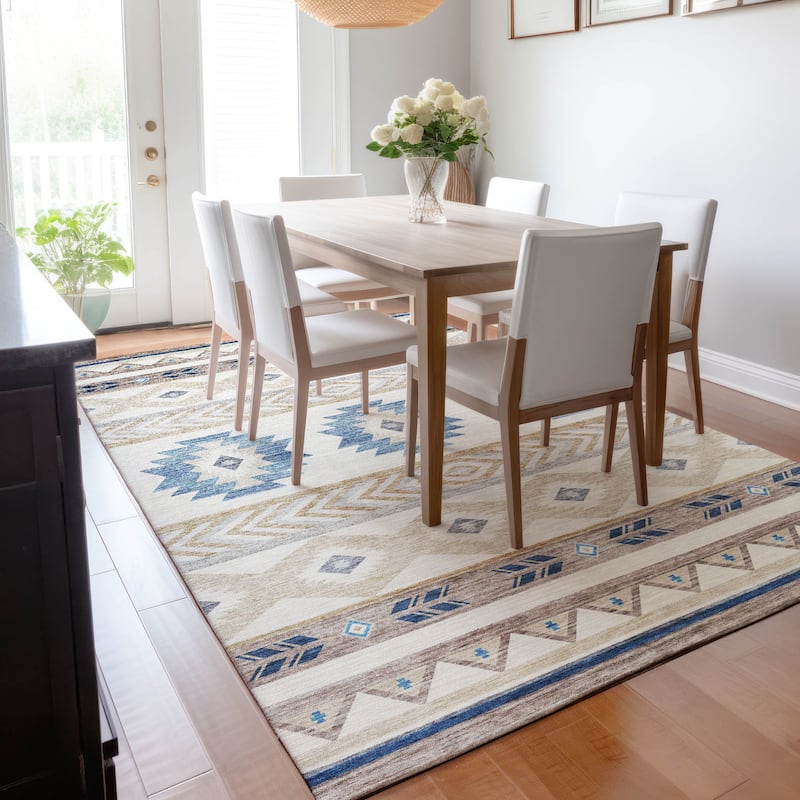 Premium Washable Super Soft Boho Tribal Mayfield Rug
