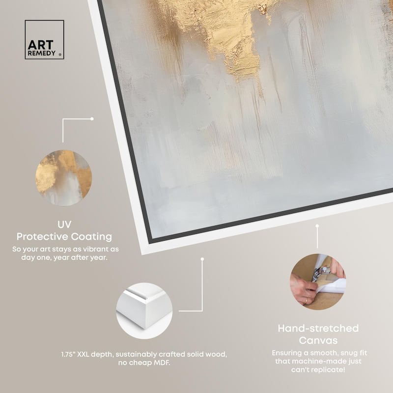 Golden Imprint Canvas by Art Remedy