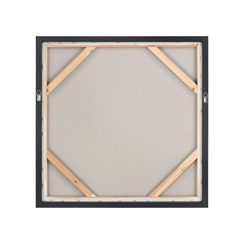 Elk Home Silhouette Black Fabric 24.75 Inch Wide Wall Art