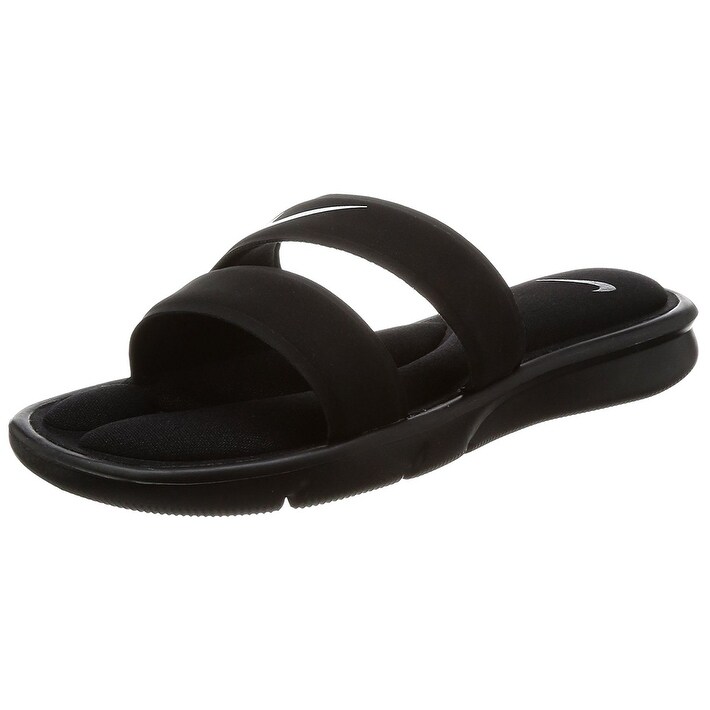 Shop Nike Women S Ultra Comfort Slide Sandal Black White Black