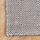 preview thumbnail 10 of 58, nuLOOM Handmade Concentric Diamond Trellis Wool/Cotton Area Rug