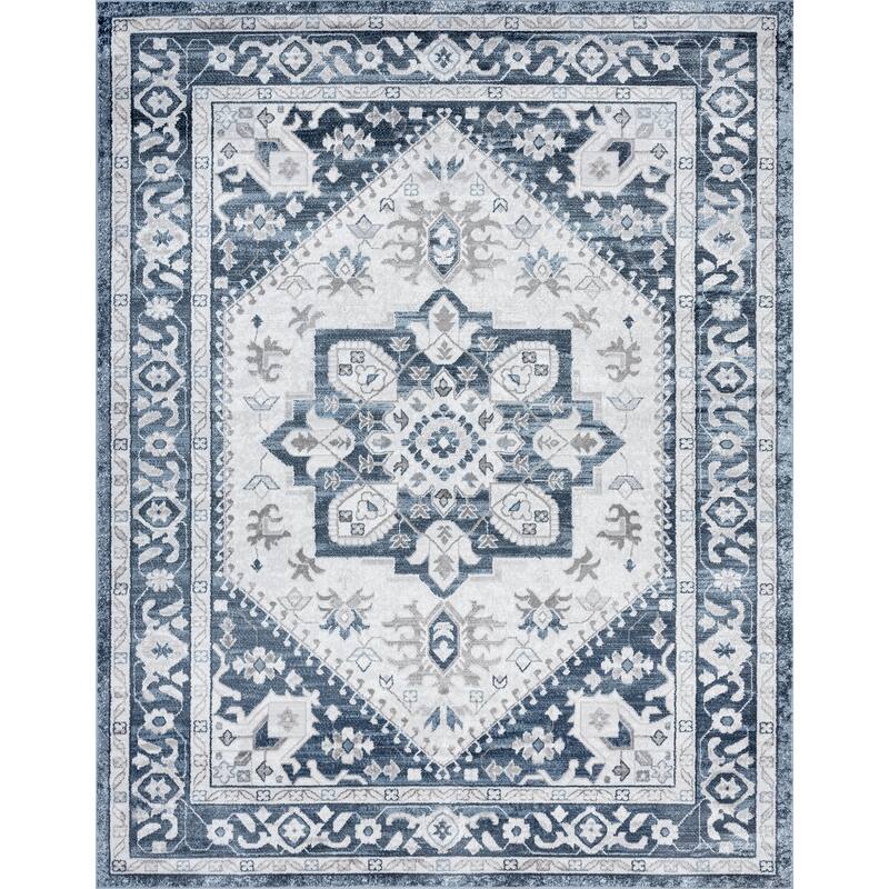 Linx Shabby Chic Medallion Indoor Area Rug