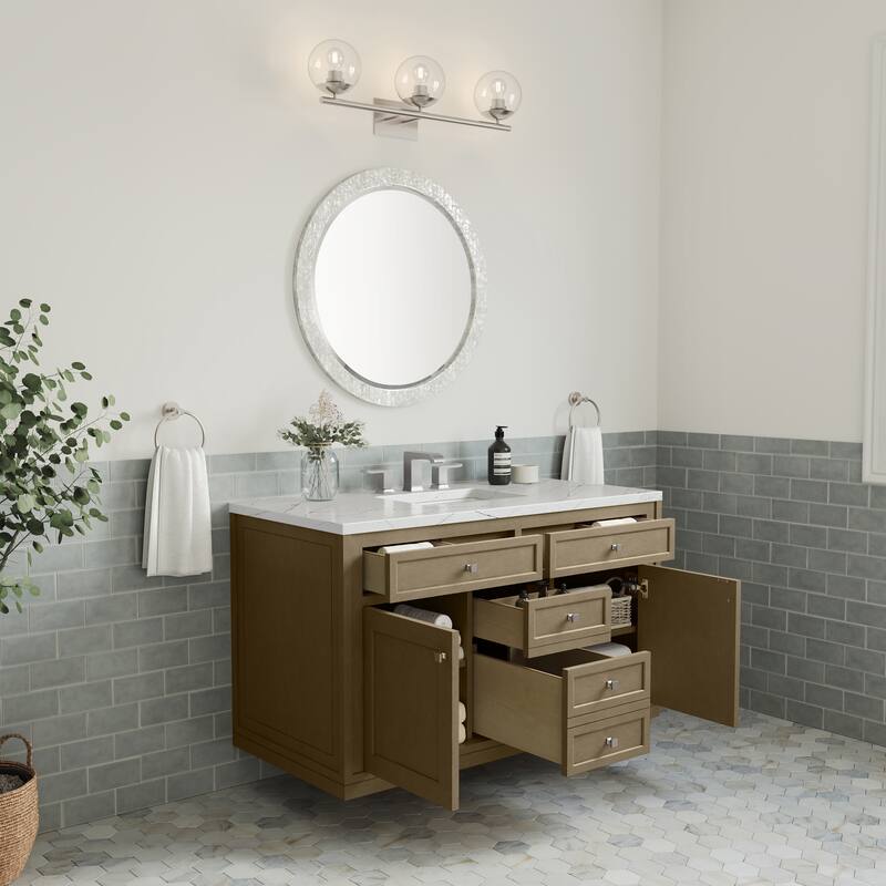 Chicago 48" Single Vanity, Walnut Whisper