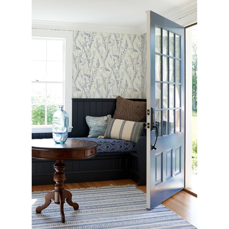 Botanical Gloucester Hillaire Wheat Meadow 33 ft L X 20.5 in W Wallpaper.